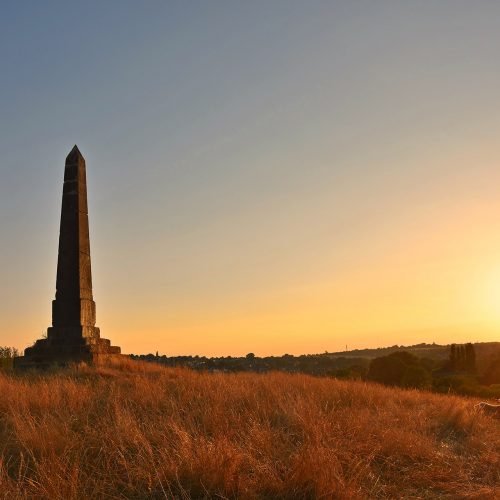 View of Polesworth Obelisk at Sunset