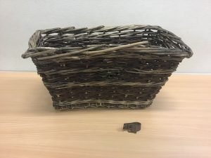 Basket made by a prisoner of war at Polesworth POW Camp