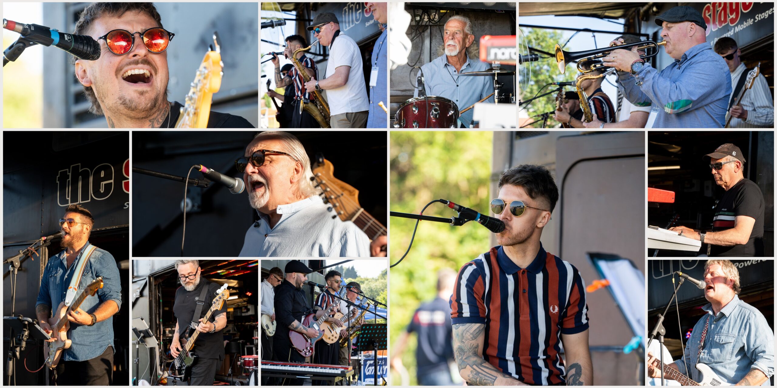 A montage of local artists performing at Polesworth Fest 2025
